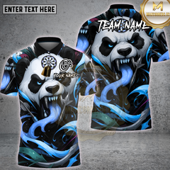 Maxcorners Darts Fire Panda Power Multioptions Personalized Name, Team Name Unisex 3D Shirt (4 Colors)