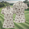Maxcorners Funny Bigfoot Western Style Hawaiian Golf Shirt, Women's Golf Tops, Ladies Golf Shirts LM1507