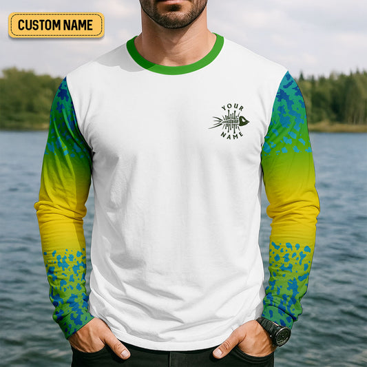 Maxcorners Personalized Christian Bass Fishing Shirt for Men, Be Fishers of Men UPF Fishing Shirt, Custom Name Fisherman Gift