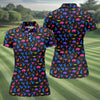Maxcorners Neon Desert Cactus Buffalo Hawaiian Golf Shirt, Golf Polo For Women, Printed Golf Shirt LM1507
