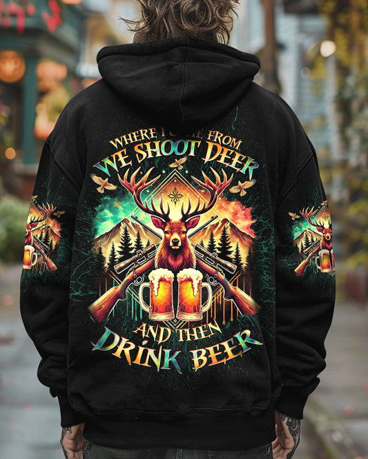 Maxcorners We Shoot Deer And Then Drink Beer All Over Print LM1601