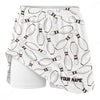 Maxcorners Customized Bowling Trouser Skirts With Shorts Underneath, Bowling Pencil Sketch Pins With Pockets