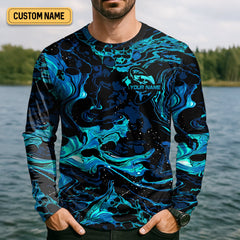 Maxcorners Fishing UPF Shirts, I Just Hold My Rod Wiggle My Worm, Funny Fishing Shirt, Fishing Shirt For Men