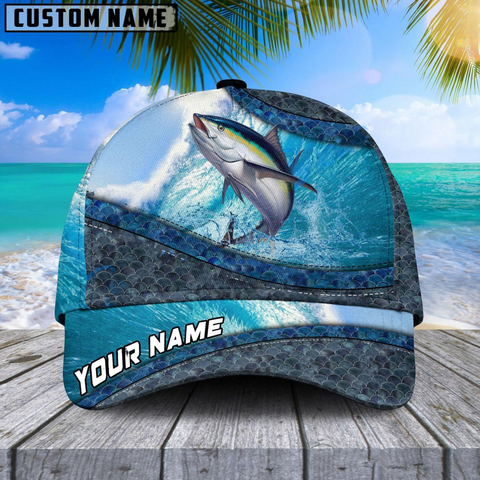 Maxcorners Magic Tuna Fishing Customized Name 3D Cap