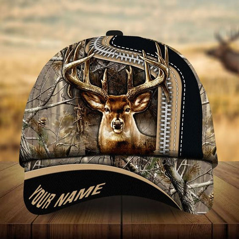 Maxcorners Camohide Deer Hunting Sun Personalized Cap