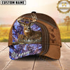 Maxcorners Hunting Deer Brown Camo Multiple Options Personalized Name 3D Cap