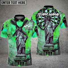 Maxcorners Dart Shirt Liberty Urban Art Dartboard Multioptions Personalized Name, Team Name Unisex 3D Shirt (4 Colors)
