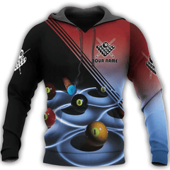 Maxcorners Billiard Personalized Name 3D Unisex Shirt