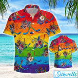 Maxcorners Hockey LGBT Tropical Hawaiian Shirt