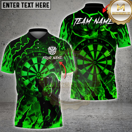 Maxcorners Darts Panther Lightning Dartboard Personalized Multicolor Options Personalized Name, Team Name 3D Shirt (5 Colors)