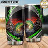Maxcorners Fishing Tumbler Sunset Lake Angler Frame Design Personalized Name Tumbler (13 Species)