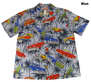 Maxcorners Antique Automobiles Men's Hawaiian Shirt
