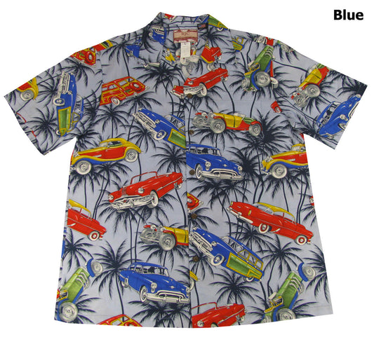 Maxcorners Antique Automobiles Men's Hawaiian Shirt