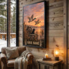 Maxcorners Duck Hunting Labrador Mallard Retro Wilderness Personalized Canvas Wall Art