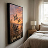 Maxcorners Duck Hunting Labrador Mallard Retro Wilderness Personalized Canvas Wall Art