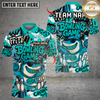 Maxcorners Bowling Funny Shark Graffiti Multicolor Customized Name, Team Name 3D Shirts