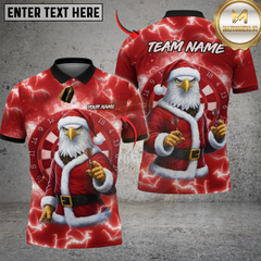 Maxcorners Darts Santa Eagle Lightning Dartboard Multicolor Customized Name, Team Name 3D Shirts