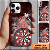 Maxcorners Dragonfly Smoke Dark Art Dartboard Personalized Name 3D Phone Case