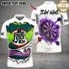 Maxcorners Darts Green Monster Rip Flaming Bullseye Multicolor Customized Name, Team Name 3D Shirts
