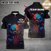 Maxcorners Darts Bear Neon Dark Style Multicolor Customized Name, Team Name 3D Shirts