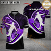 Maxcorners Power Strike Disc Golf Polo Personalized Name, Team Name 3D Shirt (4 Colors)