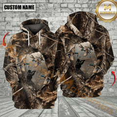 Maxcorners Duck Hunting Camouflage Fabric All Over Print Shirt Best Gift For Hunter