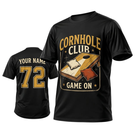 Maxcorners Cornhole Club Game On Personalized Name 3D Unisex Shirt