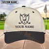Maxcorners Golf Shield Clubs Logo Personalized Name 3D Cap (7 Colors)