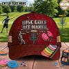 (7 Colors) Maxcorners Disc Golf Ace Maker Player & Chain Basket Personalized Name 3D Cap LM3009
