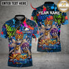 Maxcorners Bowling & Pins Graffiti Street King Pins Customized Name, Team Name 3D Shirt (4 Colors)