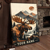 Maxcorners Duck Hunting Flying Ducks Sunset Marsh Personalized Canvas Wall Art