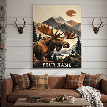 Maxcorners Duck Hunting Flying Ducks Sunset Marsh Personalized Canvas Wall Art