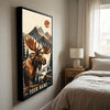 Maxcorners Duck Hunting Flying Ducks Sunset Marsh Personalized Canvas Wall Art