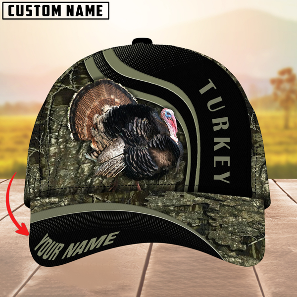 Maxcorners Premium Turkey Hunting Multicolor Personalized Name 3D Cap