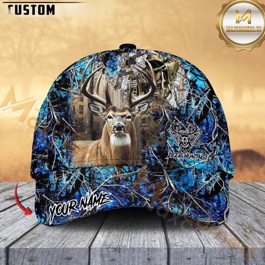 Maxcorners Deer Hunter Camo Cap Multicolor Personalized Cap (6 color)