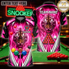 Maxcorners Pool Game Tops Tribal Pattern Billiards Multicolor Customized Name 3D Shirt