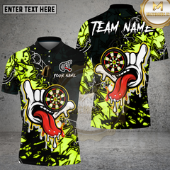 Maxcorners Dartboard Graffiti Hand Tongue Street Art Multioptions Personalized Name, Team Name Unisex 3D Shirt (4 Colors)