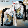 Maxcorners Fishing Water Flow Custom Name & Team Name 3D Shirts