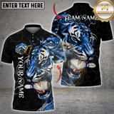 Maxcorners Bowling Tiger Strike Multicolor Customized Name, Team Name 3D Shirts