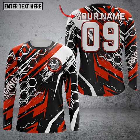Maxcorners Motorcycle Rider Personalized Name 3D Shirt