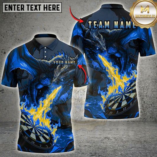 Maxcorners Darts Lightning Wolf Dartboard Multiple Options Personalized Name, Team Name 3D Shirt