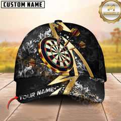 Maxcorners Darts Smoke Flame Multicolor Option Personalized Name 3D Cap
