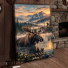 Maxcorners Duck Hunting Low Poly Mallard Wetlands Personalized Canvas Wall Art