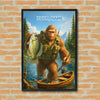 Maxcorners Crappie Fishing Bigfoot Lakeside Legend Style Personalized Name 3D Poster