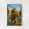 Maxcorners Largemouth Bass Fishing Bigfoot Classic Angler Style Personalized Name 3D Poster