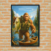 Maxcorners Largemouth Bass Fishing Bigfoot Classic Angler Style Personalized Name 3D Poster