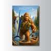 Maxcorners Blue Marlin Fishing Bigfoot Trophy Catch Style Personalized Name 3D Poster