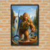 Maxcorners Blue Marlin Fishing Bigfoot Trophy Catch Style Personalized Name 3D Poster