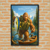 Maxcorners Tuna Fishing Bigfoot Freshwater Explorer Style Personalized Name 3D Poster