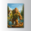 Maxcorners Largemouth Bass Fishing Bigfoot Wilderness Catch Style Personalized Name 3D Poster